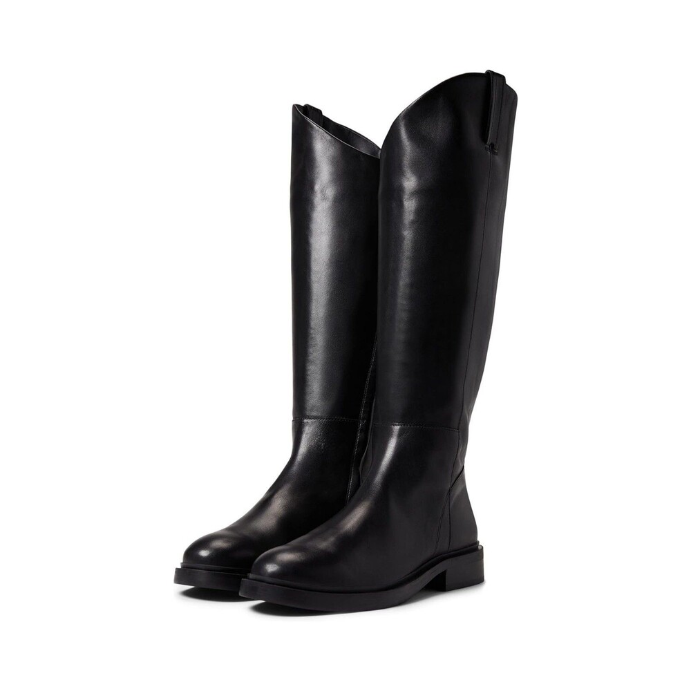 Sam Edelman Fable Tall Shaft Boots Women Full Zip Leather Sz 6 / EU 36 Black NEW
